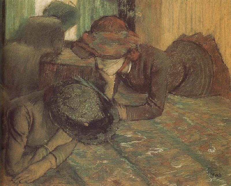 Edgar Degas The conversation in the store Spain oil painting art